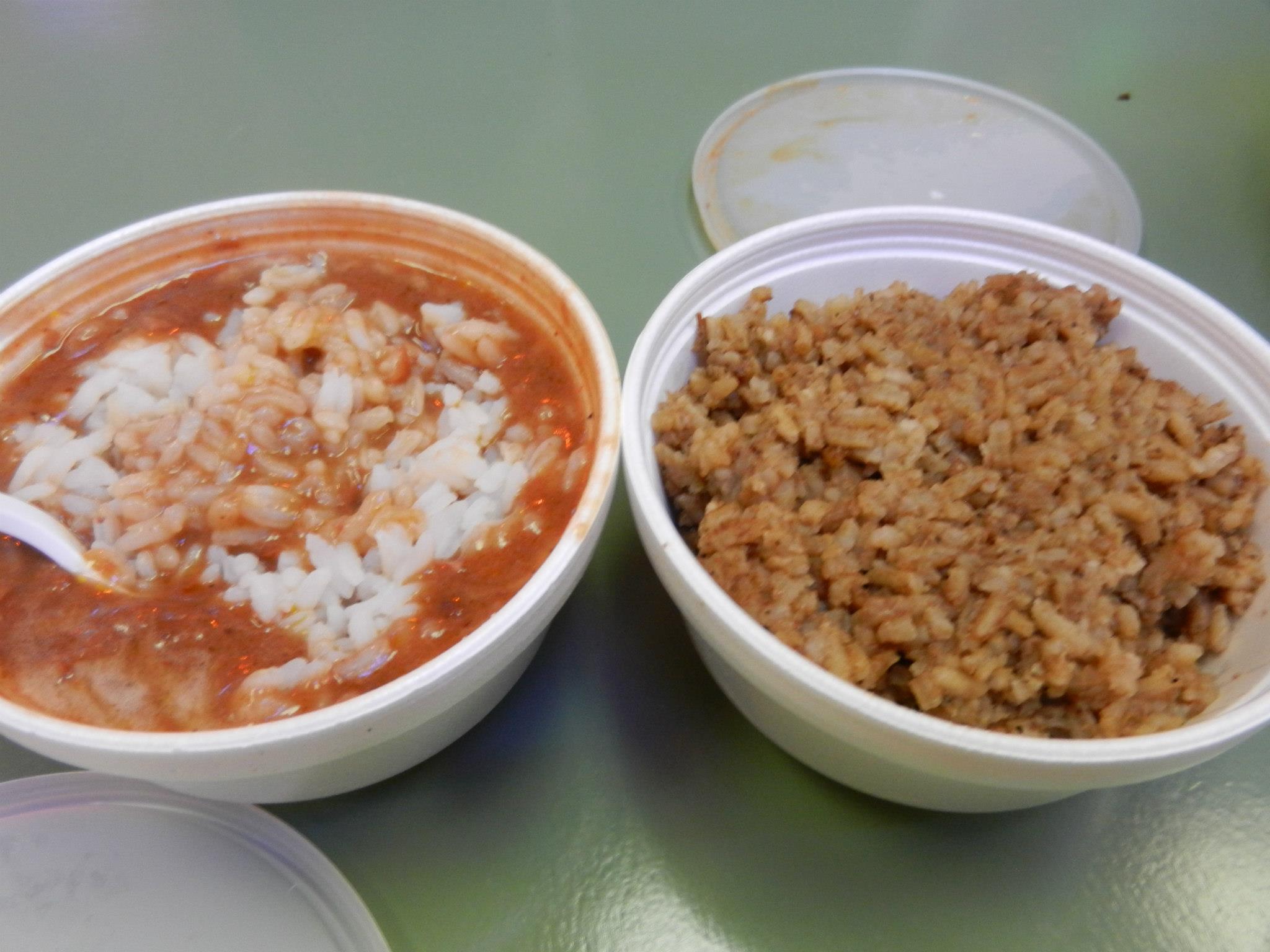 Red bean with rice and jambalaya