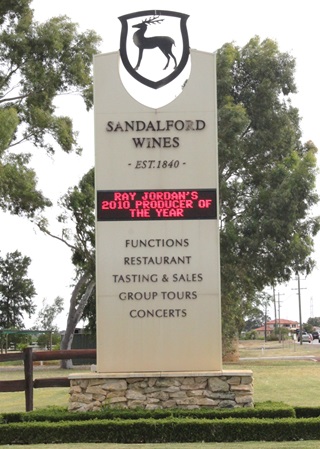 sandalford wines visit perth places